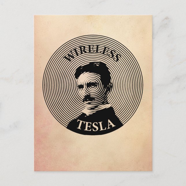Nikola Tesla Postcard (Front)