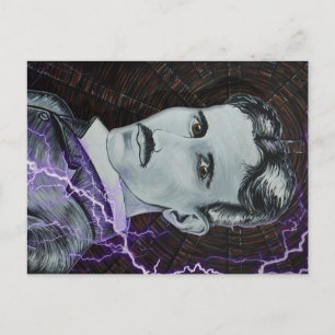Nikola Tesla Postcard