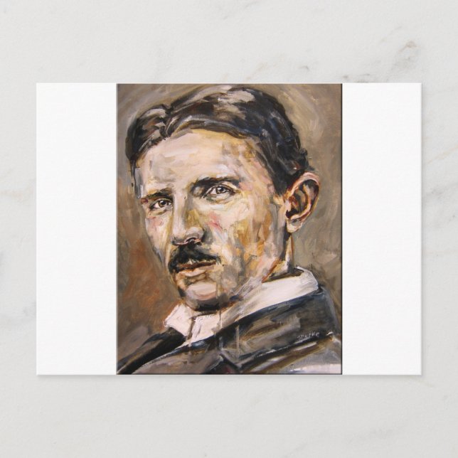 Nikola Tesla Postcard (Front)