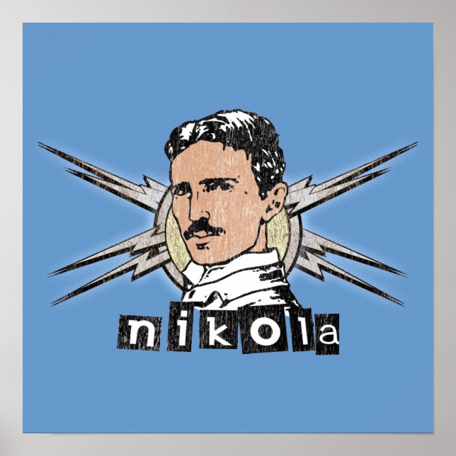 Nikola Tesla Poster (Front)