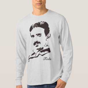 Nikola Tesla Rules! Brown T-Shirt