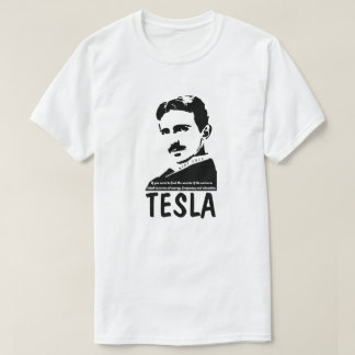 Nikola Tesla Secrets Of The Universe Science Quote T-Shirt