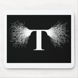 Nikola Tesla - Tesla Coil - Lightning Mouse Pad
