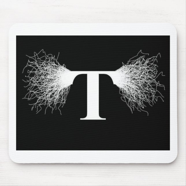 Nikola Tesla - Tesla Coil - Lightning Mouse Pad (Front)