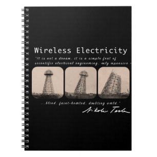 Nikola Tesla Tower Spiral Notebook