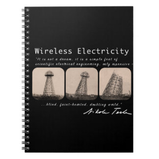 Nikola Tesla Tower Spiral Notebook