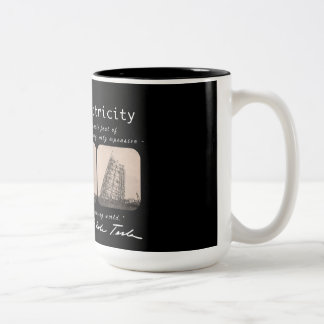 Nikola Tesla Tower Two-Tone Coffee Mug