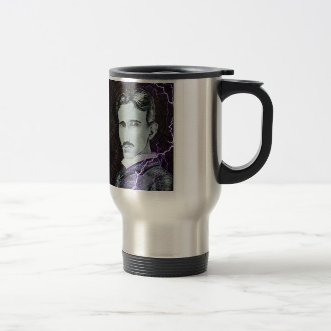 Nikola Tesla Travel Mug (Right)