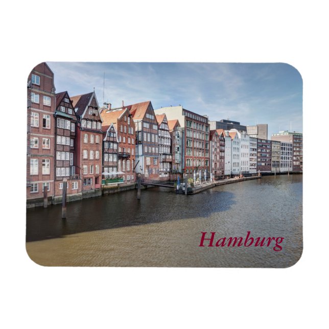 Nikolaifleet, Hamburg, Germany Magnet (Horizontal)