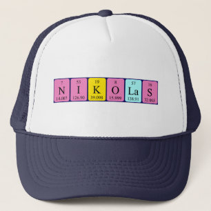 Nikolas periodic table name hat