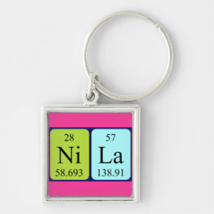Nila periodic table name keyring