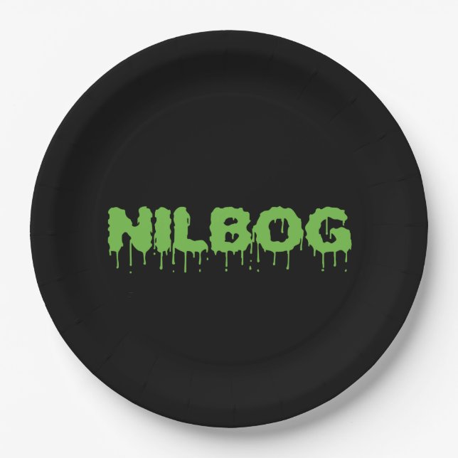 Nilbog Paper Plate (Front)