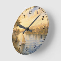 Nile River Wall Clock — Landscape Design