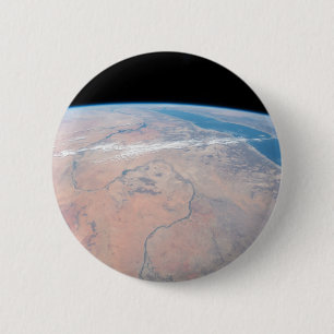 Nile River Winding Northward Next To The Red Sea 6 Cm Round Badge
