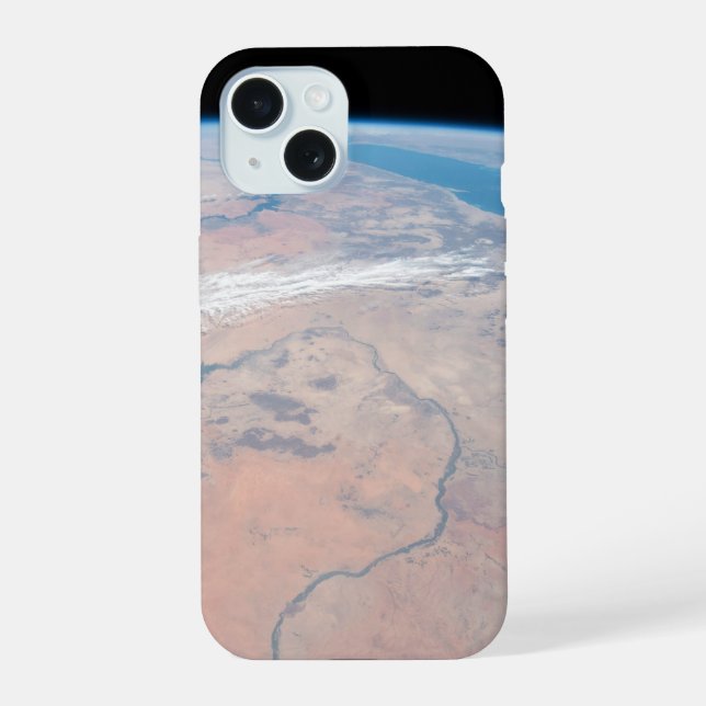 Nile River Winding Northward Next To The Red Sea iPhone 15 Case (Back)