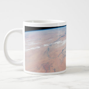 Nile River Winding Northward Next To The Red Sea Large Coffee Mug
