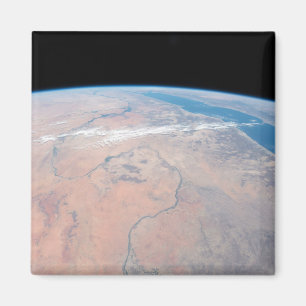 Nile River Winding Northward Next To The Red Sea Magnet