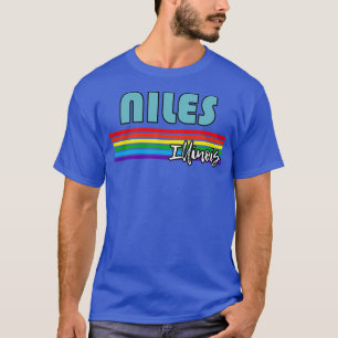 Niles Illinois Pride Niles LGBT Gift LGBTQ Suppor T-Shirt
