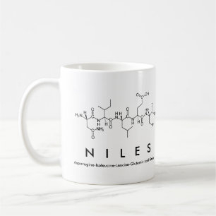 Niles peptide name mug