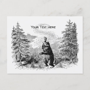 Nimrod - Bear and Bees  Postcard