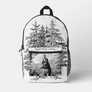 Nimrod - Bear and Bees Printed Backpack