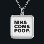 NIN & COM & POOP. SILVER PLATED NECKLACE<br><div class="desc">NINCOMPOOP!

Globe Trotters specialises in idiosyncratic imagery from around the globe. Here you will find unique Greeting Cards,  Postcards,  Posters,  Mousepads and more.</div>