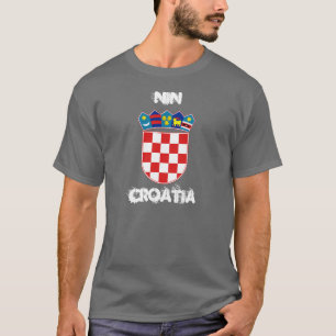 Nin, Croatia with coat of arms T-Shirt