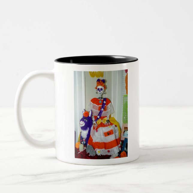 Niña Catrina Two-Tone Coffee Mug (Left)