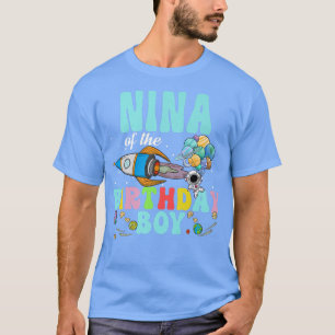 Nina Of The Birthday Astronaut Boy Space Party  T-Shirt