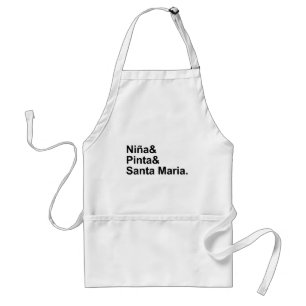Nina Pinta Santa Maria Christopher Columbus Ship Standard Apron