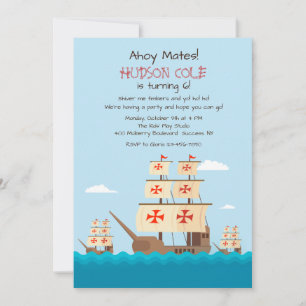 Niña, Pita and Santa Maria Invitation