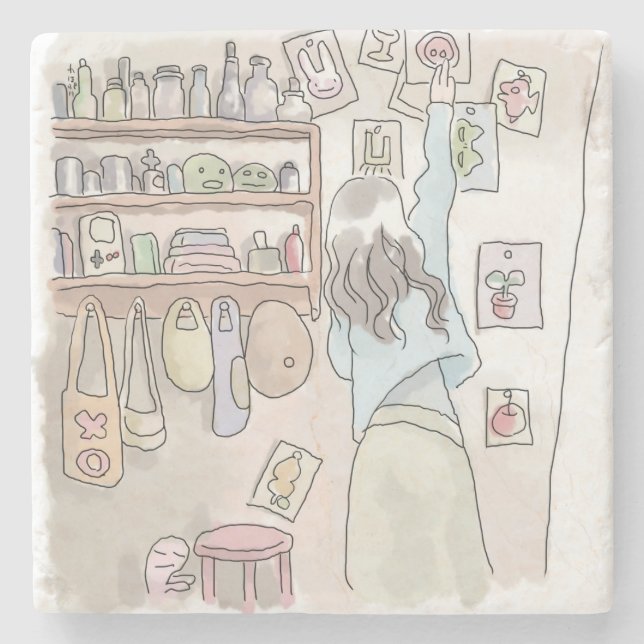 Nina Stone Coaster (Front)