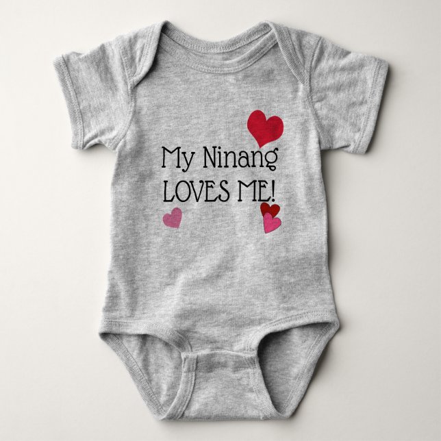 Ninang Loves me Baby Bodysuit (Front)