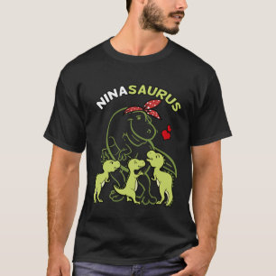 Ninasaurus Nina Tyrannosaurus Dinosaur Mother s Da T-Shirt