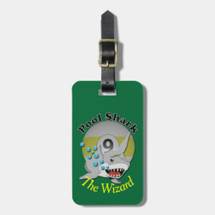 Nine Ball Billiards Pool Shark Luggage Tag