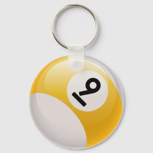 NINE BALL KEY RING