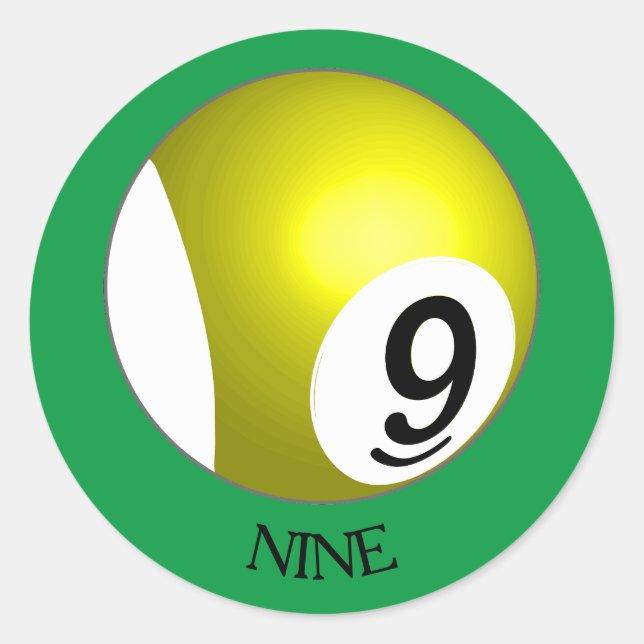 Nine Ball Sticker (Front)