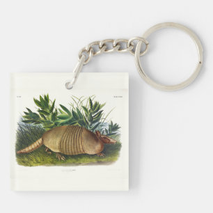 Nine-Banded, Long-nosed Armadillo by Audubon Key Ring