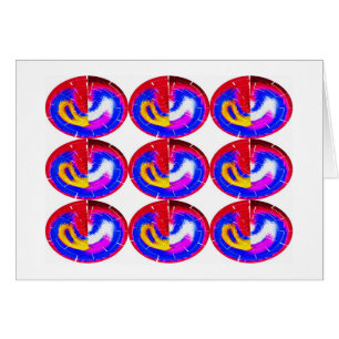 Nine flying saucers