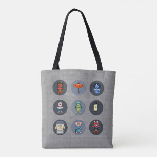 Nine Japanese Yokai Monster Tote Bag
