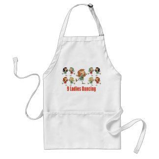 Nine Ladies Dancing Apron