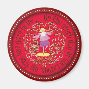 Nine ladies dancing magnet