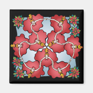 Nine ladies dancing magnet