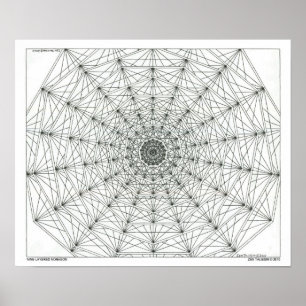 Nine-Layered Nonagon Colouring Poster