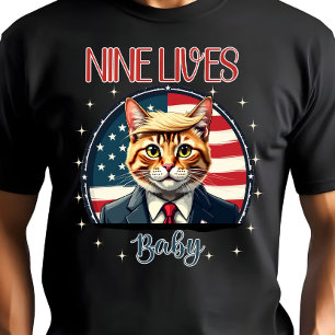 Nine Lives Baby USA Election 2024 T-Shirt