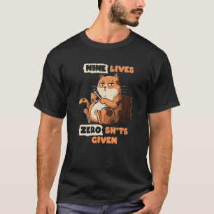 NINE LIVES  Cat Kitten T-Shirt