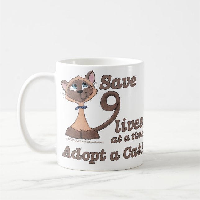 Nine Lives Coffee Mug (Left)