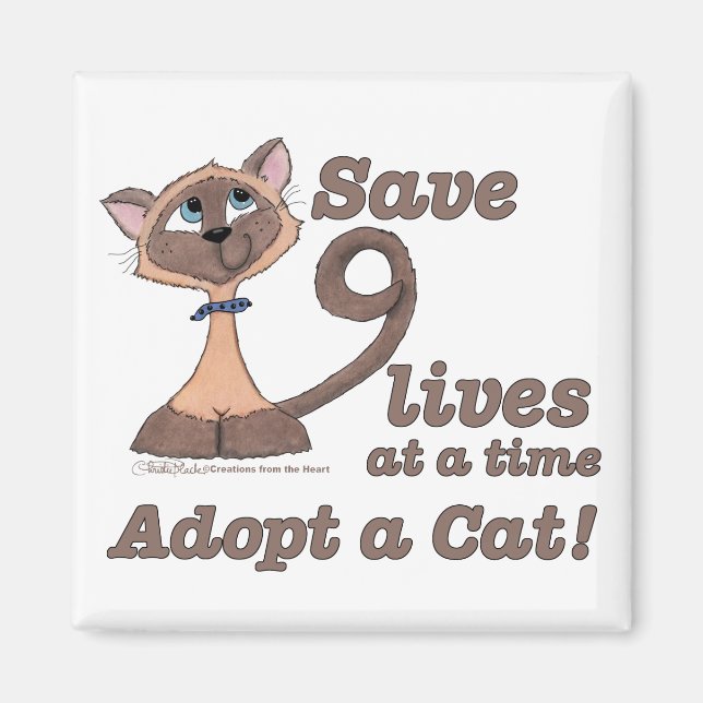 Nine Lives Magnet (Front)