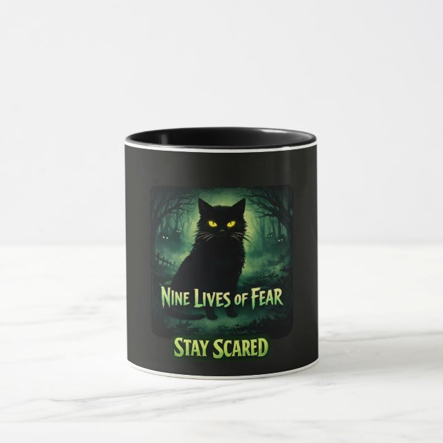 Nine Lives of Fear – Black Cat Mug (Center)