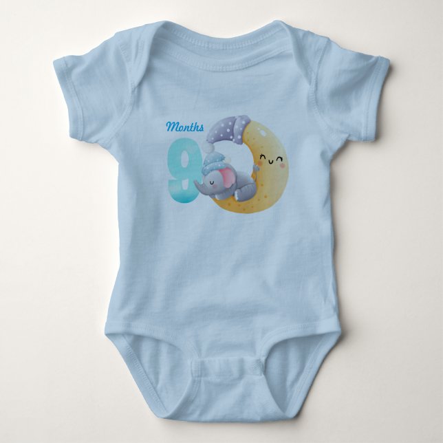 Nine months baby bodysuit (Front)
